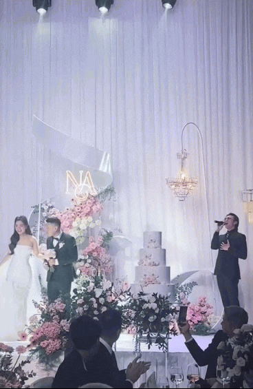 Chạy show cuối tuần như SOOBIN: Vừa hát đám cưới bạn thân đã có mặt dự tiệc của bạn trai tlinh- Ảnh 1.