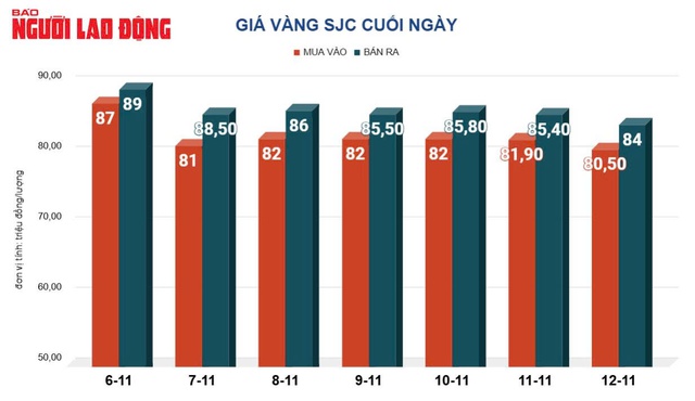 Giá vàng hôm nay, 13-11: Tiếp tục giảm mạnh- Ảnh 2.