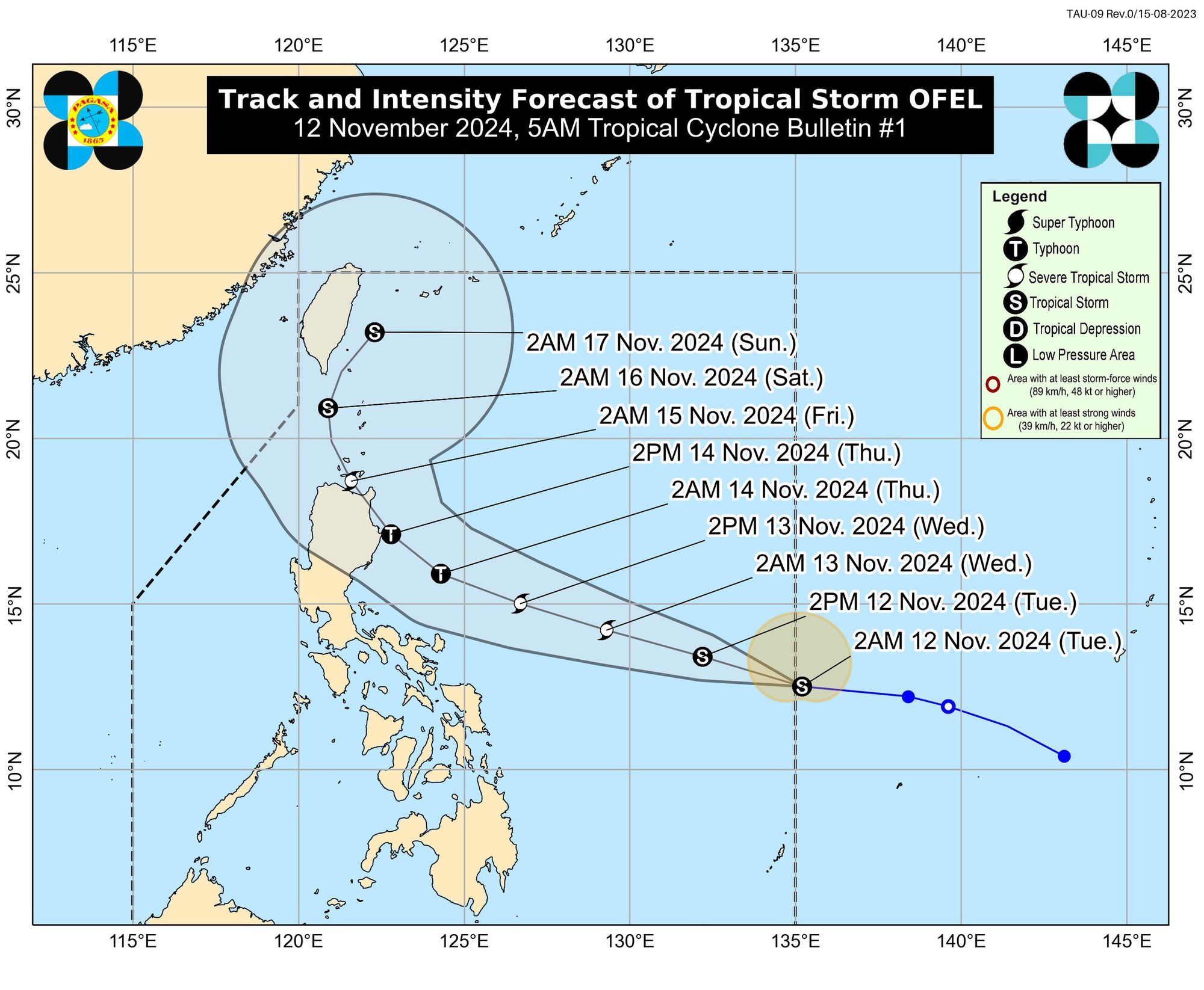 Toraji vừa càn quét, bão mới Usagi đã đe dọa Philippines