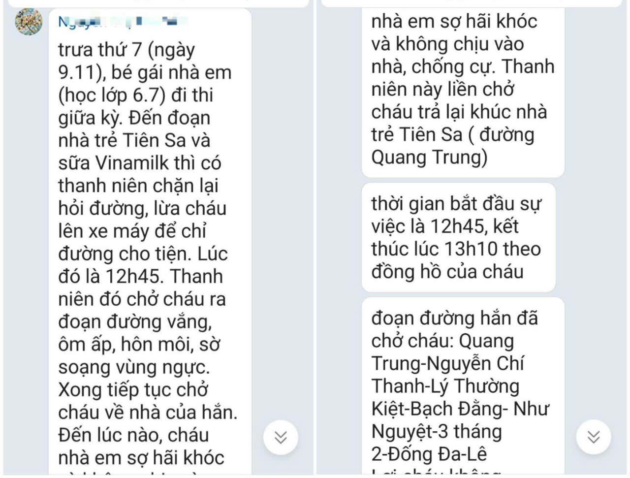 Nam thanh niên dâm ô bé gái lớp 6 rồi để lại số điện thoại- Ảnh 1.