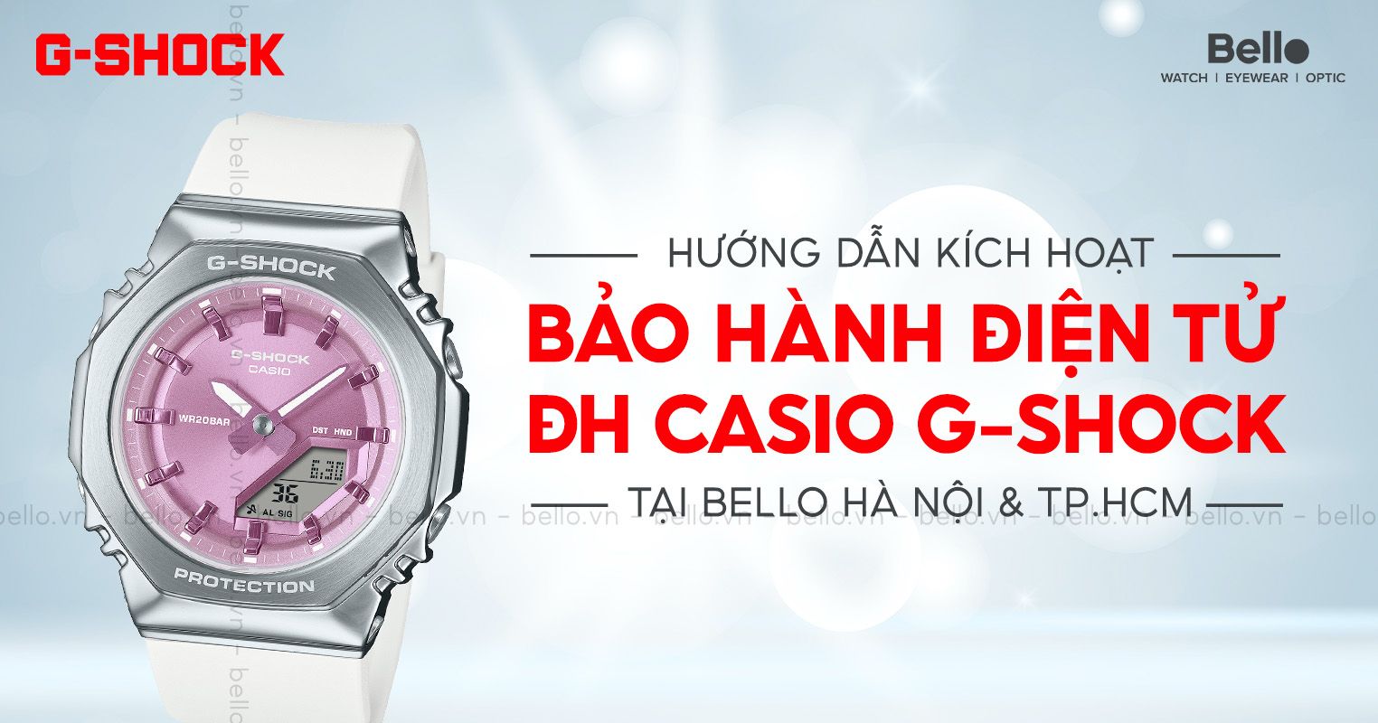 Hướng dẫn kích hoạt bảo hành điện tử đồng hồ Casio G-Shock chính hãng tại Bello- Ảnh 1.