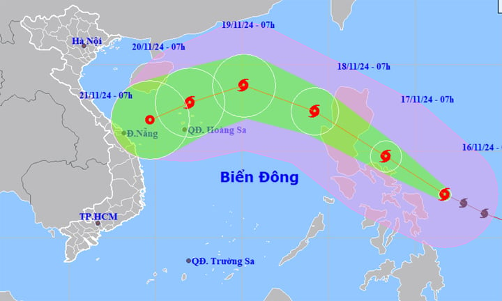 Bão Man-yi mạnh lên cấp siêu bão, dự báo miền Trung sắp hứng mưa lớn- Ảnh 1.