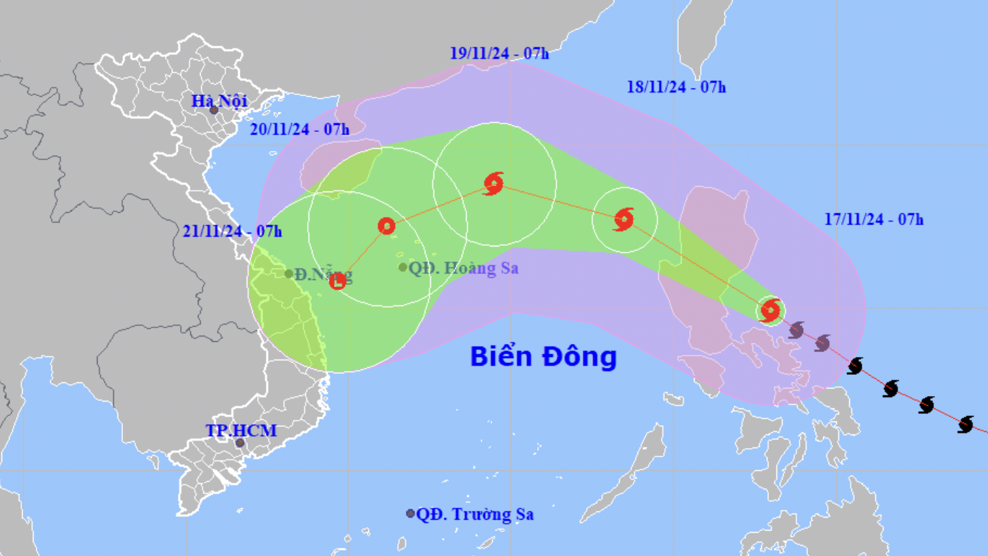 Siêu bão Man-yi giật trên cấp 17 tiến nhanh vào Biển Đông, biển động dữ dội- Ảnh 1.