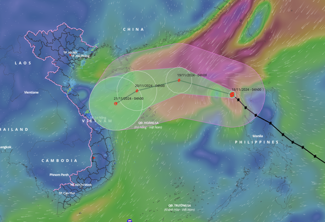 Bão Manyi vào Biển Đông, diễn biến khó lường- Ảnh 1.