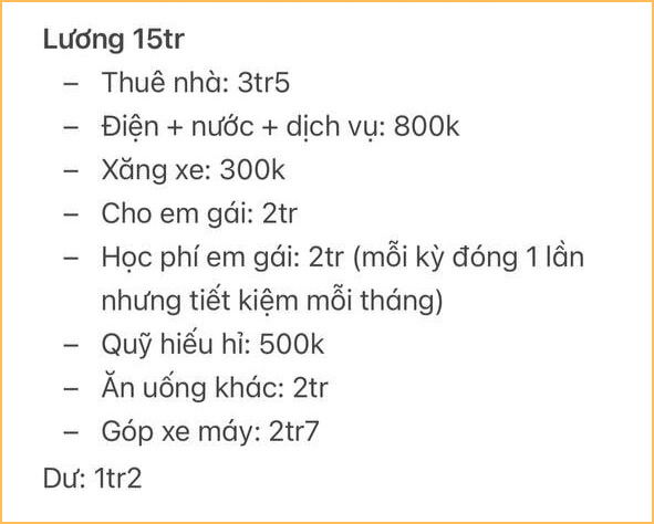 Mỗi tháng kiếm 15 triệu, bức ảnh chụp màn hình tiết lộ 1 điều khiến ai đi làm cũng nể- Ảnh 2.