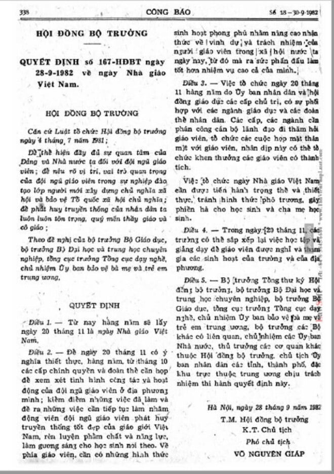 Vì sao ngày 20/11 được chọn làm Ngày Nhà giáo Việt Nam?- Ảnh 1.