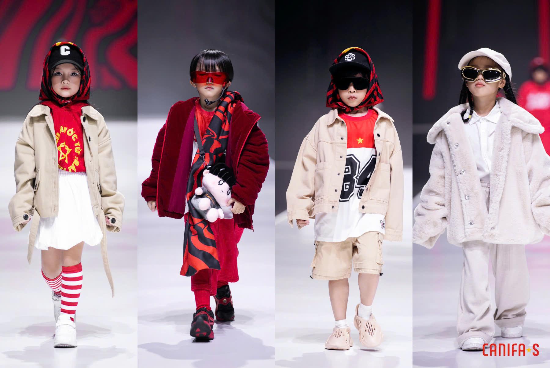 Canifa by Lê Hà: Bùng nổ cảm xúc với BST "Kết nối tự hào" tại Aquafina Vietnam International Fashion Week 2024- Ảnh 3.