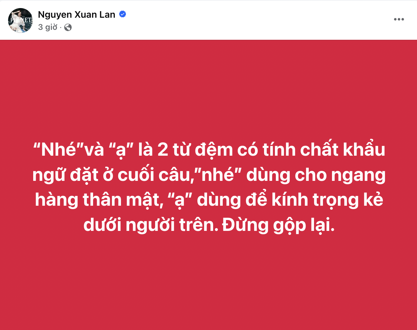 Xuân Lan phán đừng dùng "nhé ạ", còn từ điển nói gì?- Ảnh 1.