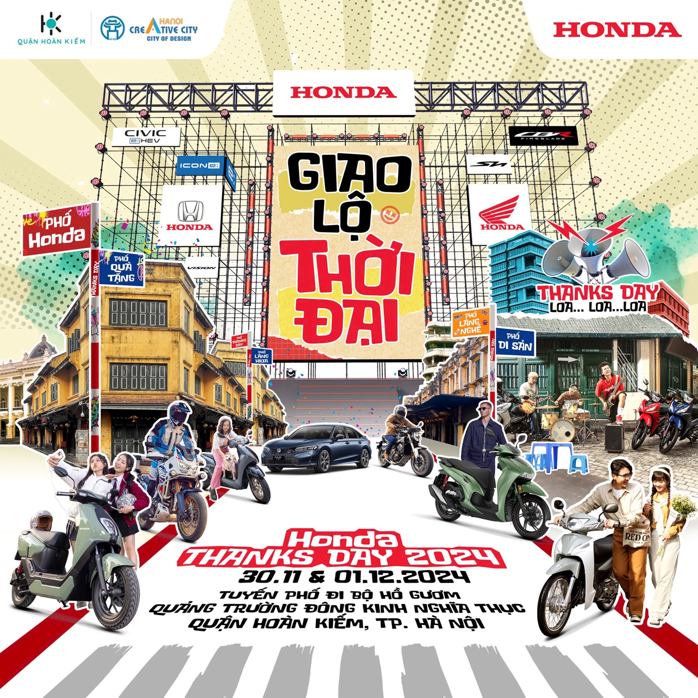 Honda Thanks Day 2024 - Giao lộ Thời đại: Trải nghiệm Hành trình Honda trong dòng chảy văn hóa lịch sử Hà Nội- Ảnh 2.