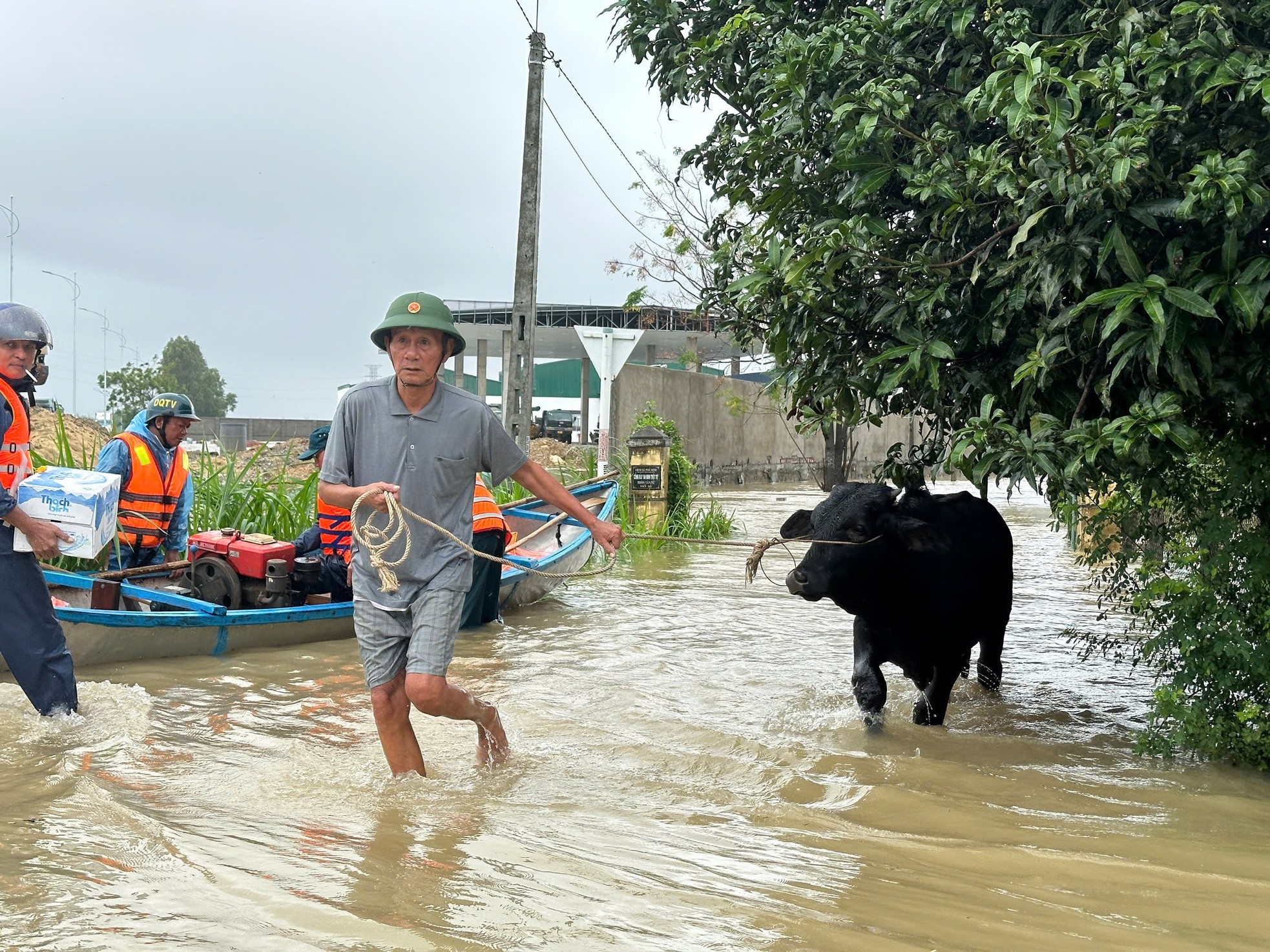 Lũ lên nhanh, hàng chục nhà dân ở Quảng Ngãi chìm trong biển nước- Ảnh 7.