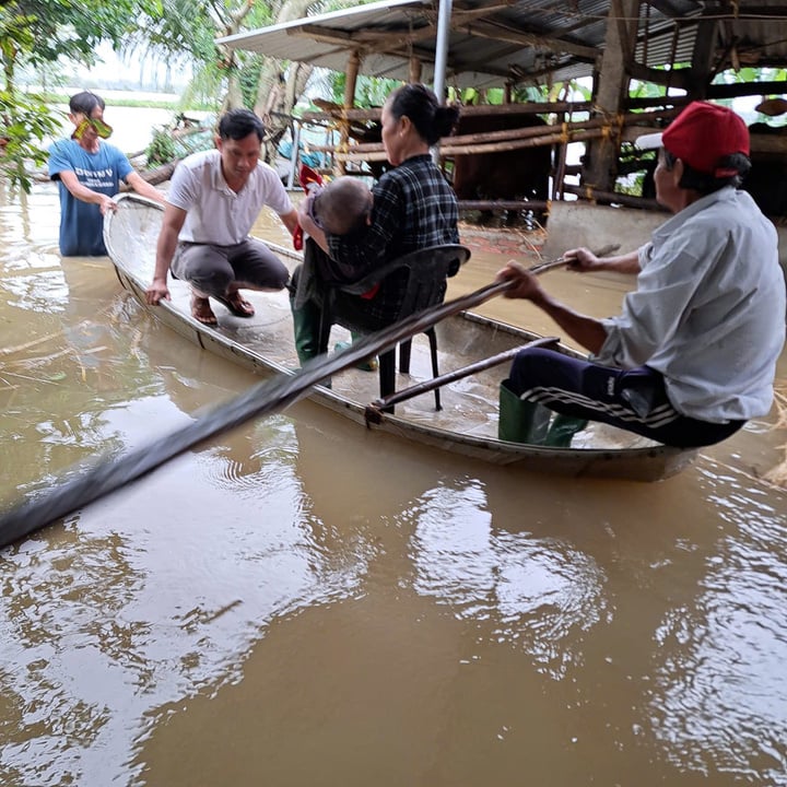 Nhiều nhà dân ở Quảng Ngãi chìm trong biển nước, miền núi sạt lở- Ảnh 2.