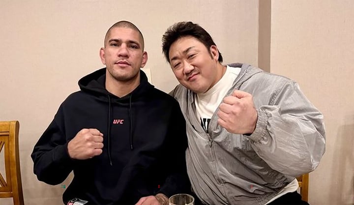 'Ông chú cơ bắp' Ma Dong-seok đọ lực đấm với nhà vô địch UFC- Ảnh 3.