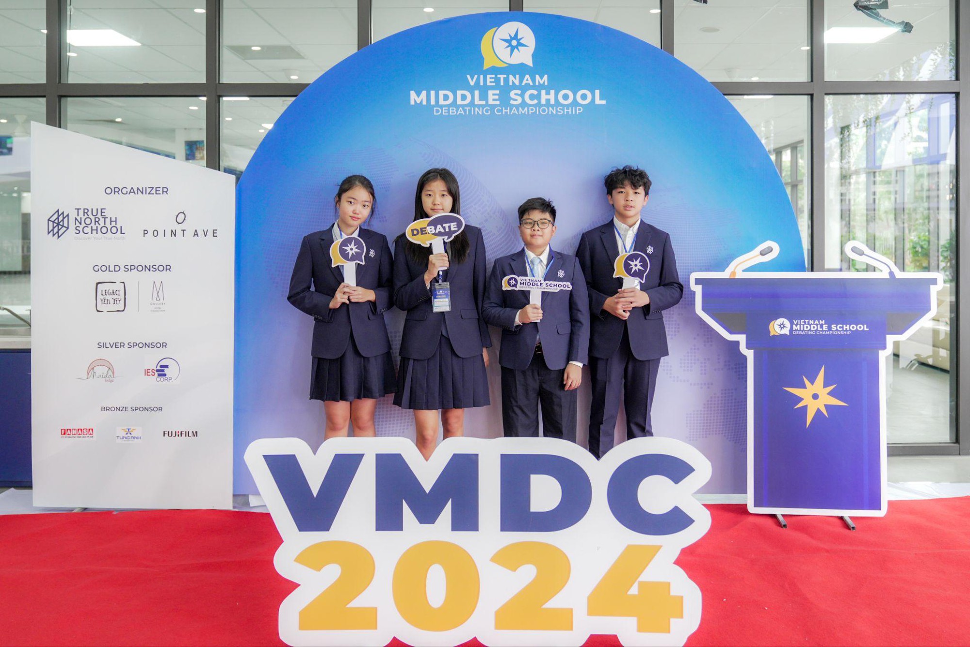 Giải tranh biện Vietnam Middle School Debate Championship 2024 thu hút hơn 350 thí sinh tranh tài- Ảnh 2.