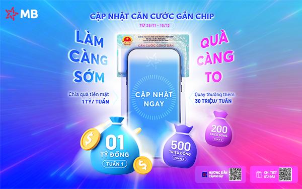 MB chi gần 2 tỷ đồng tặng khách hàng cập nhật căn cước thành công trên App MBBank- Ảnh 1.