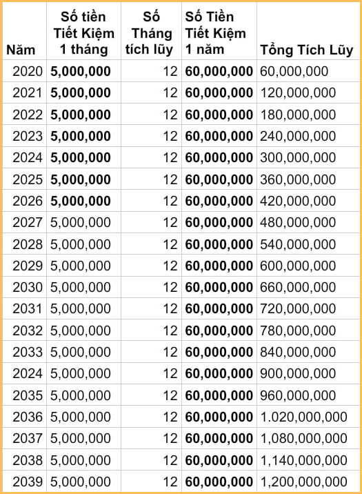 Kế hoạch tiết kiệm 5 triệu/tháng trong 20 năm của cô gái khiến nhiều người nể, soi kỹ lại thấy 1 chi tiết chưa ổn- Ảnh 1.