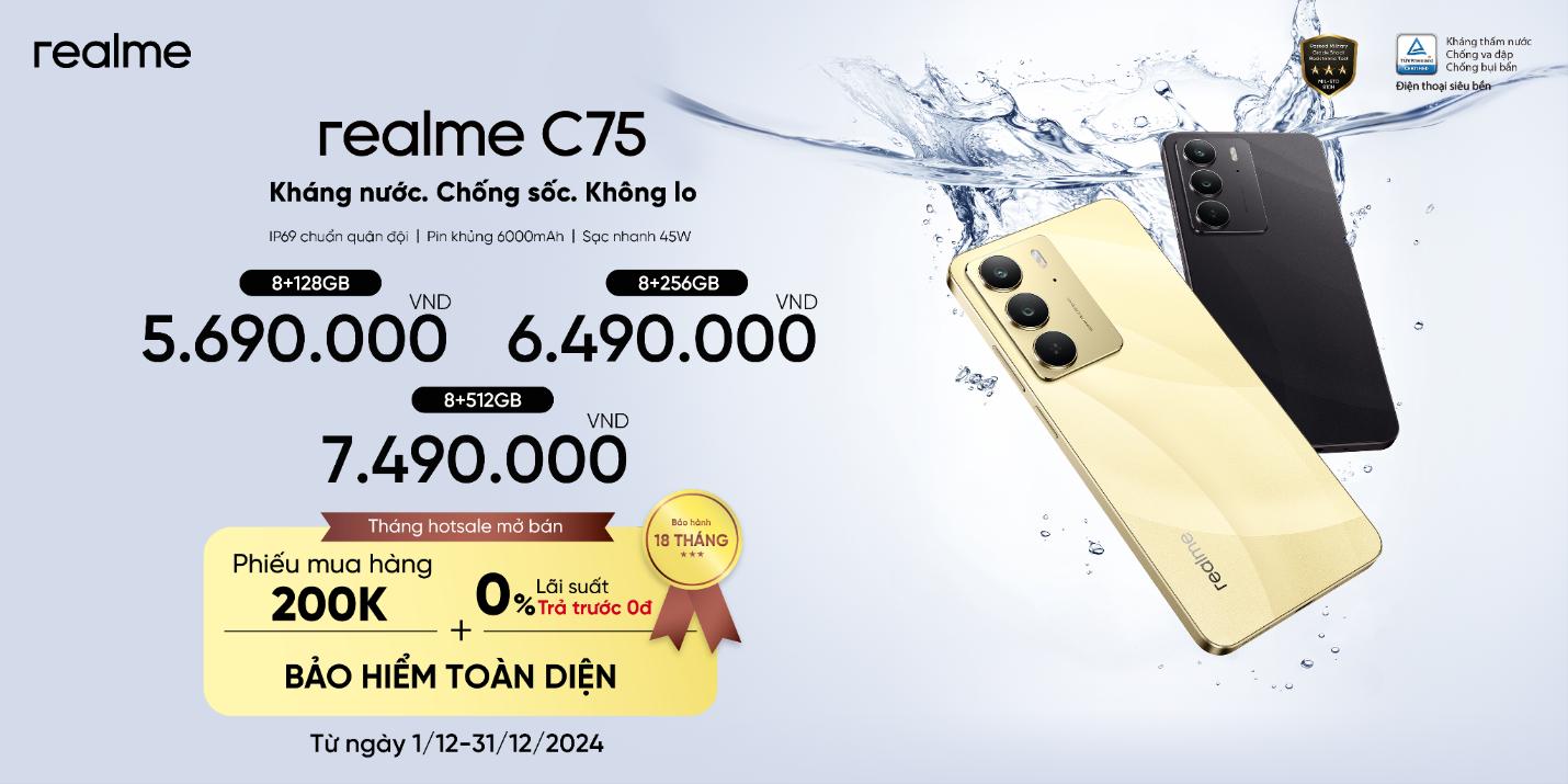 realme C75 tái định nghĩa độ bền của điện thoại thông minh phân khúc tầm trung- Ảnh 5.