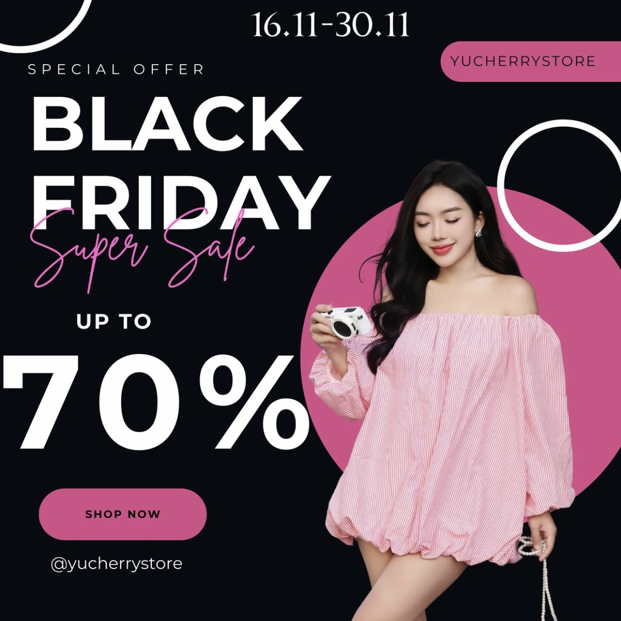 Chính thức Black Friday: Các shop quần áo đua nhau ĐẠI HẠ GIÁ, giảm 