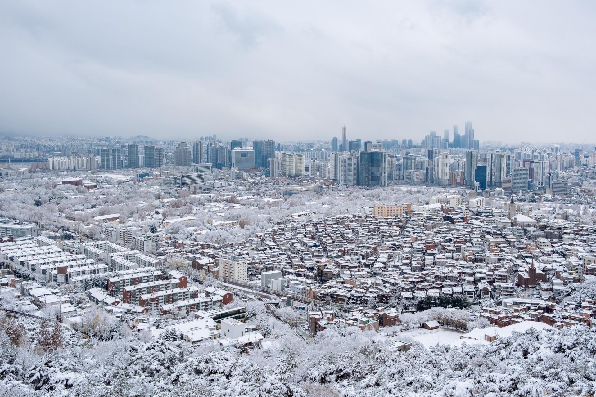 Seoul thành xứ tuyết: Cảnh tượng chưa từng có nhìn từ trên cao- Ảnh 13.