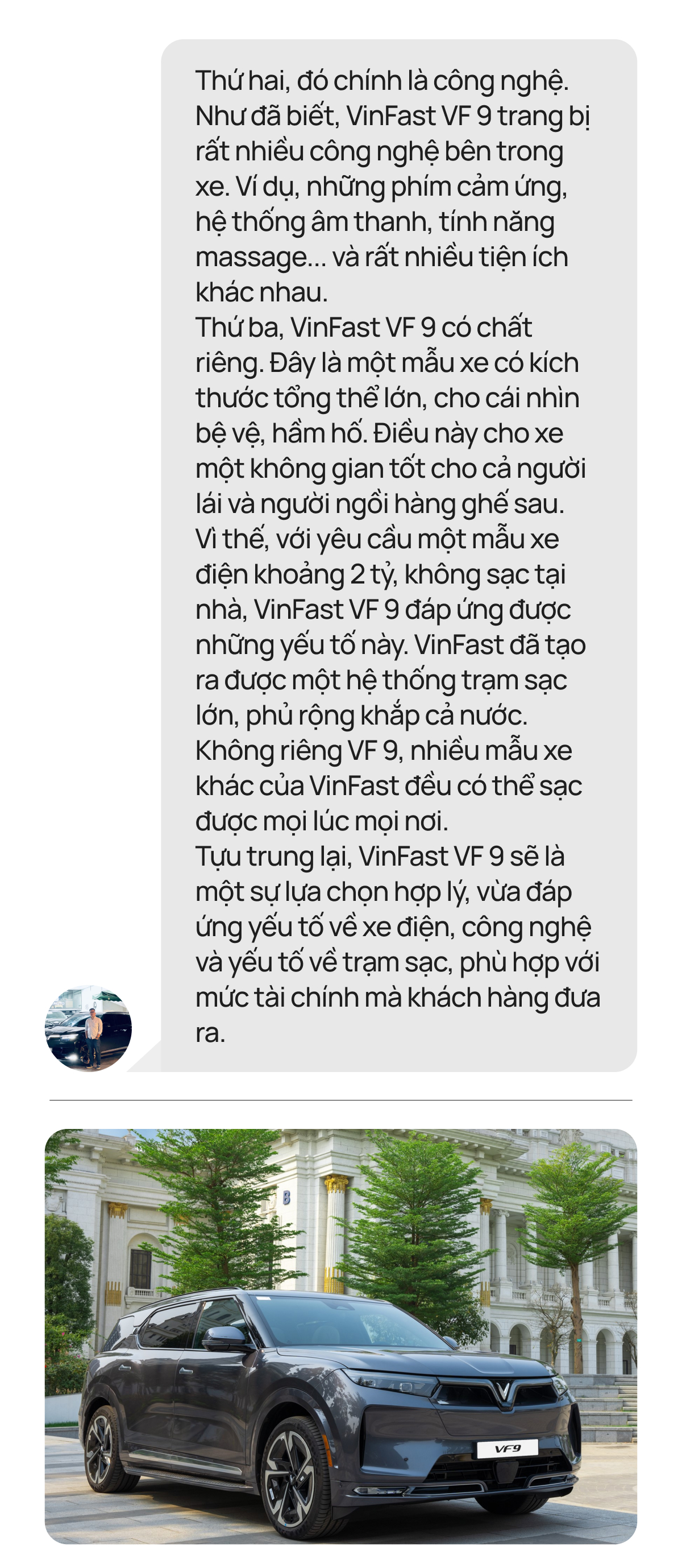 [Trên Ghế 46] Tìm mua xe cho sếp, trợ lý được gợi ý VinFast VF 9, lý do được chuyên gia đưa ra là gì?- Ảnh 4.