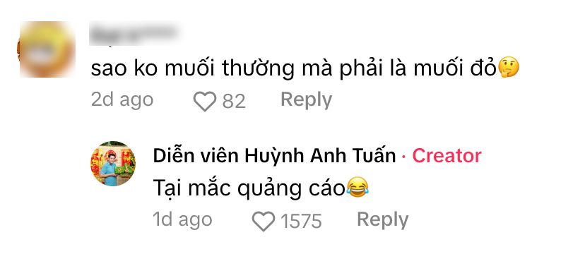 Nam diễn viên là "hiện tượng" nấu ăn trên TikTok tiếp tục được gọi là "vựa muối" bởi cách trả lời fan- Ảnh 4.