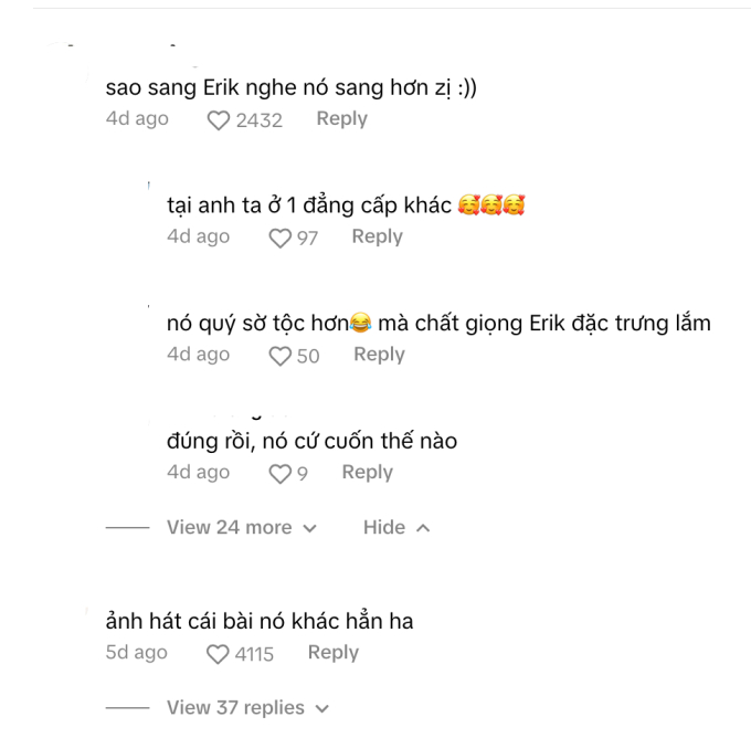 2 triệu lượt xem Erik cover ca khúc thị phi, netizen cảm thán: “Hát sang cả bài hát”- Ảnh 3.