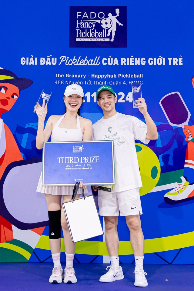 Kết quả FADO Fancy Pickleball người nổi tiếng: Học trò Minh Hằng là Quán quân, “trò cưng” Hà Hồ về nhì!- Ảnh 6.