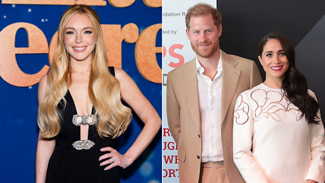 Harry và Meghan bất ngờ xuất hiện trong phim mới của Lindsay Lohan, nhưng phải thật tinh mắt mới nhận ra!- Ảnh 1.