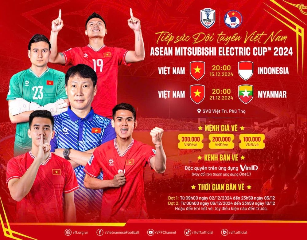 Bất ngờ với giá vé xem ĐT Việt Nam đá ASEAN Cup 2024- Ảnh 1.