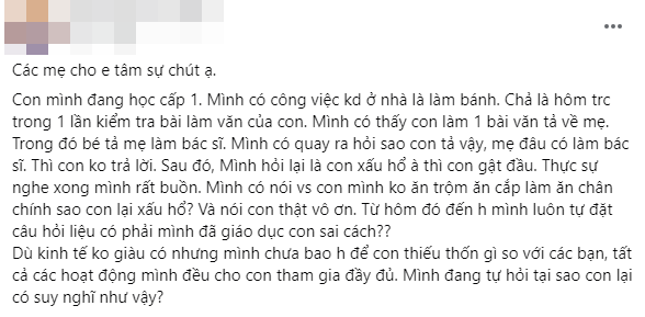Con n&oacute;i dối mẹ l&agrave;m b&aacute;c sĩ thay v&igrave; l&agrave;m b&aacute;nh v&igrave; xấu hổ, mẹ mắng con