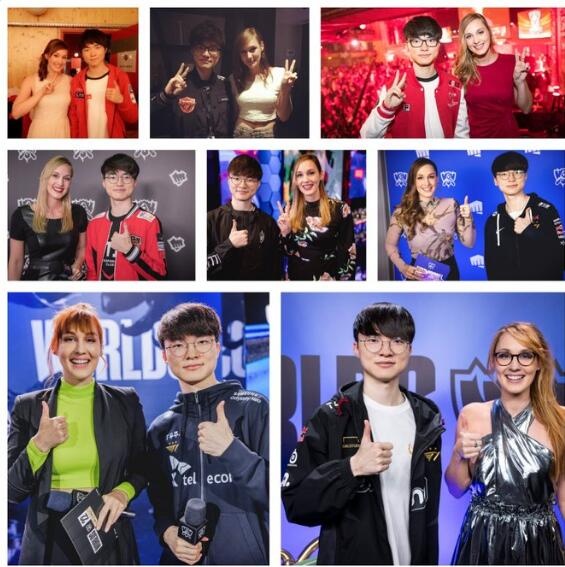 Bức ảnh từng được chính Sjokz đăng tải ghi lại những lần cô tác nghiệp cùng Faker trước đây