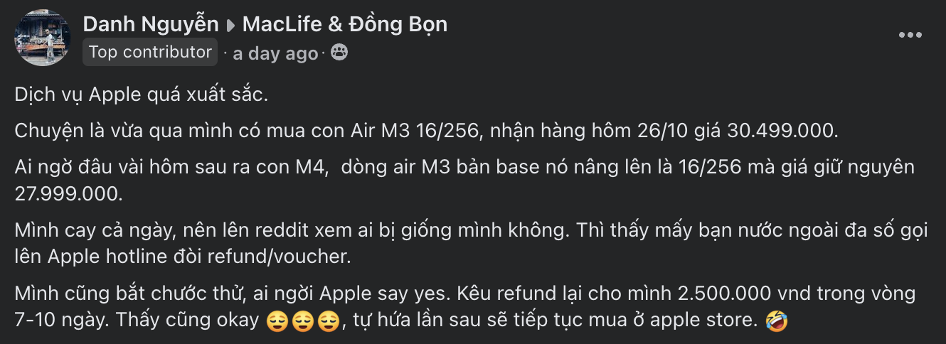 Apple hoàn tiền cho người Việt “mua hớ” MacBook Air giá đắt- Ảnh 2.