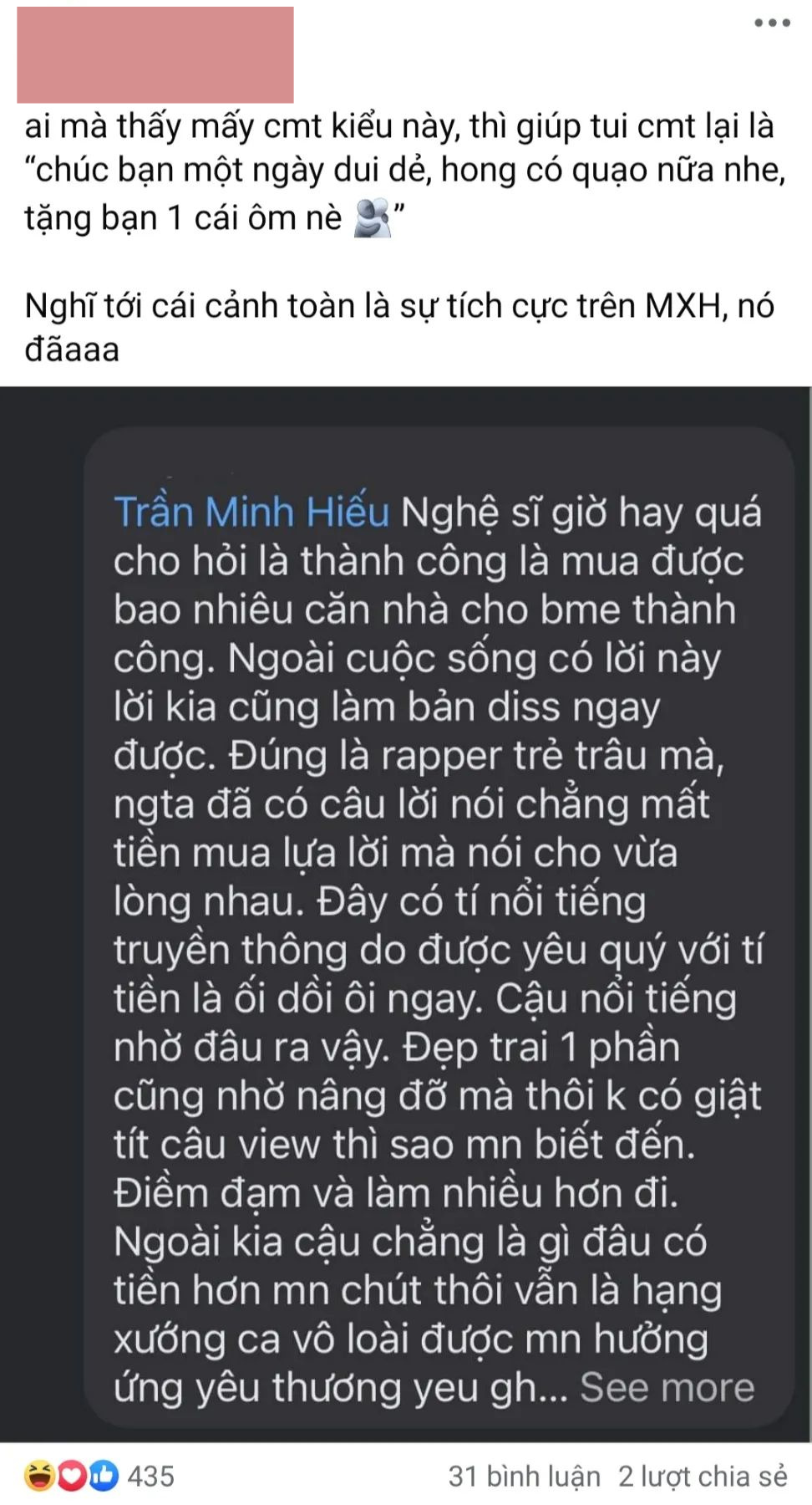 HIEUTHUHAI đáp trả 