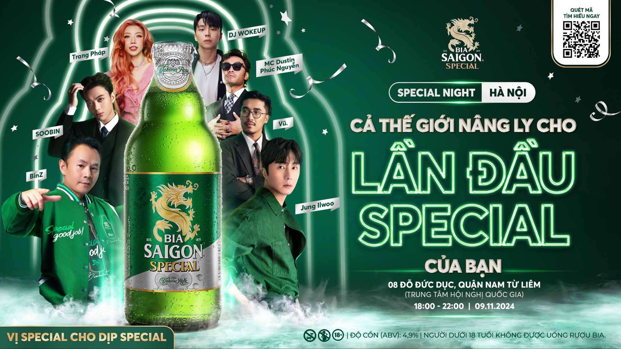 Special Night Hà Nội - Khám phá sự kiện âm nhạc bùng nổ cùng Bia Saigon Special- Ảnh 1.