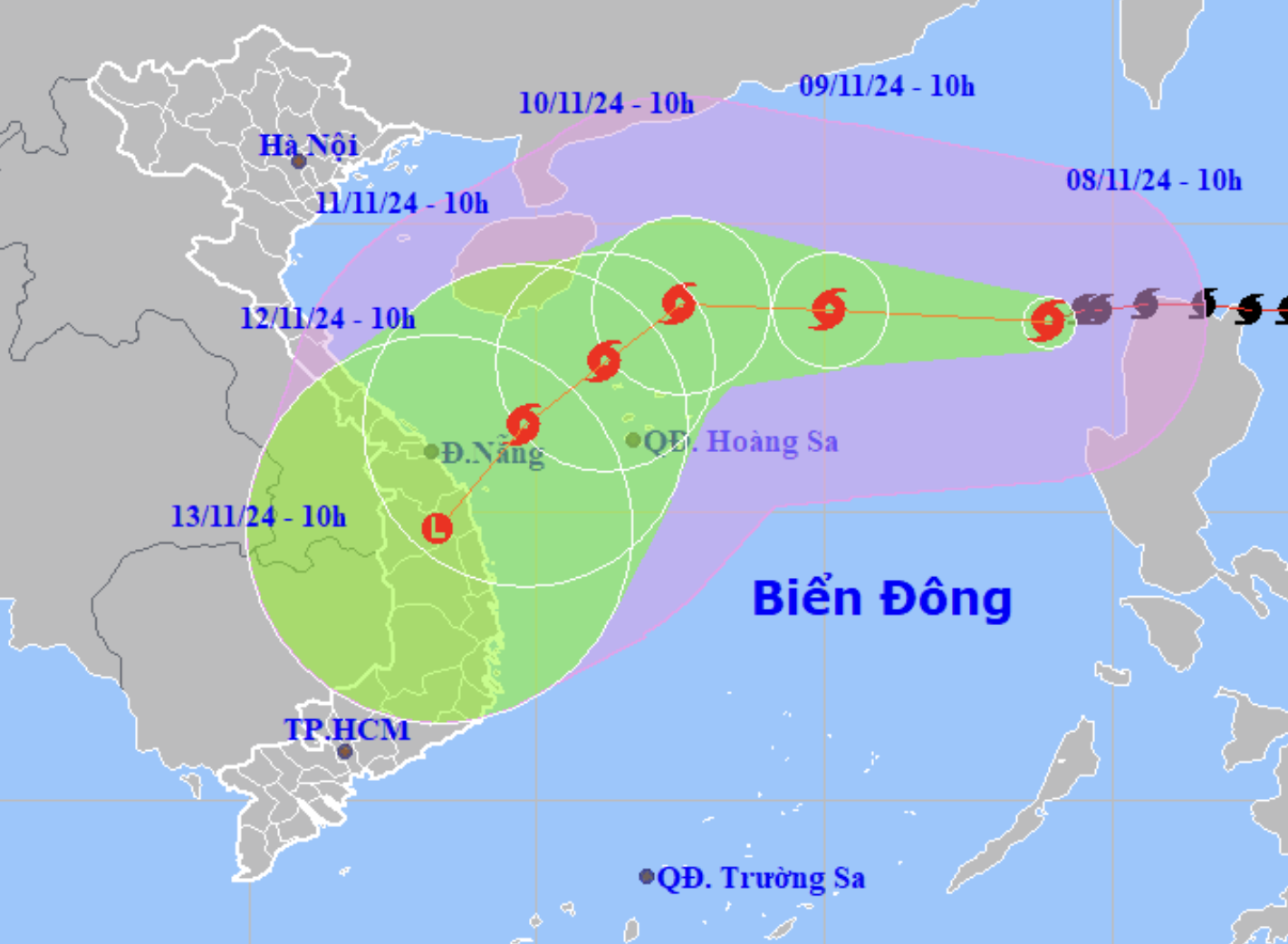 Ba sân bay chịu ảnh hưởng trực tiếp của bão Yinxing- Ảnh 1.