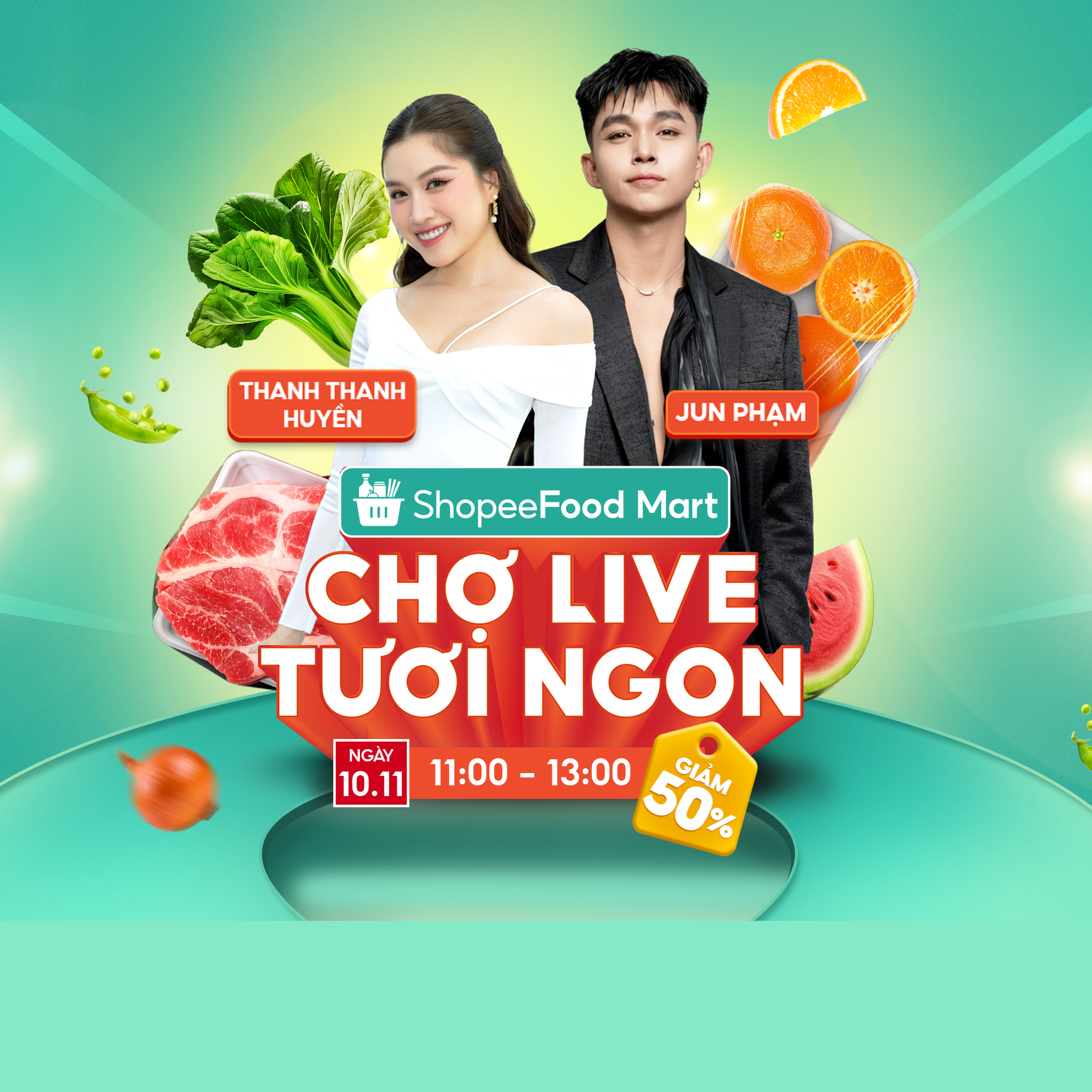 Hội yêu bếp ơi, chợ live ShopeeFood Mart giảm đậm ngày cuối tuần bạn đã biết chưa?- Ảnh 1.