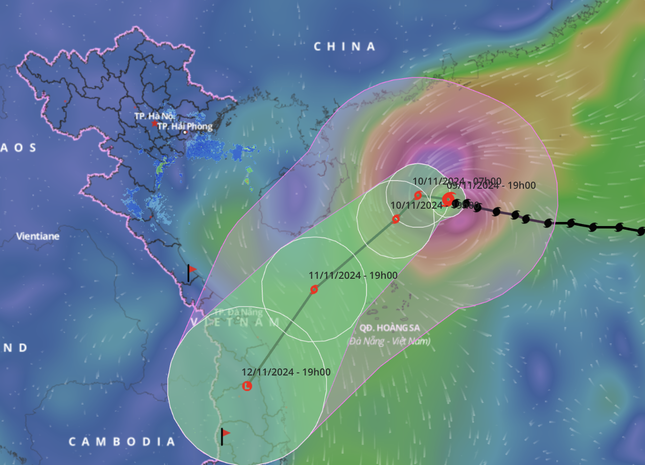 Bão số 7 bất ngờ mạnh trở lại, giật trên cấp 17- Ảnh 1.