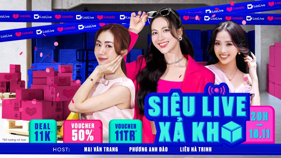 Bộ ba tỷ tỷ tung chiêu mách chị em săn deal giá xinh, hóa thân lung linh với Lazada live 11/11 bùng nổ- Ảnh 1.