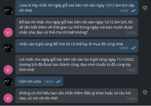 "Hôm nay là ngày mấy Lịch Âm?" - Câu hỏi này trở thành dĩ vãng từ khi tôi dùng Lotus Chat- Ảnh 5.