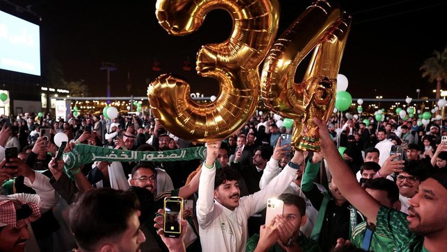 Gi&agrave;nh quyền đăng cai World Cup 2034, Saudi Arabia tổ chức tiệc t&ugrave;ng trong... 3 ng&agrave;y- Ảnh 1.
