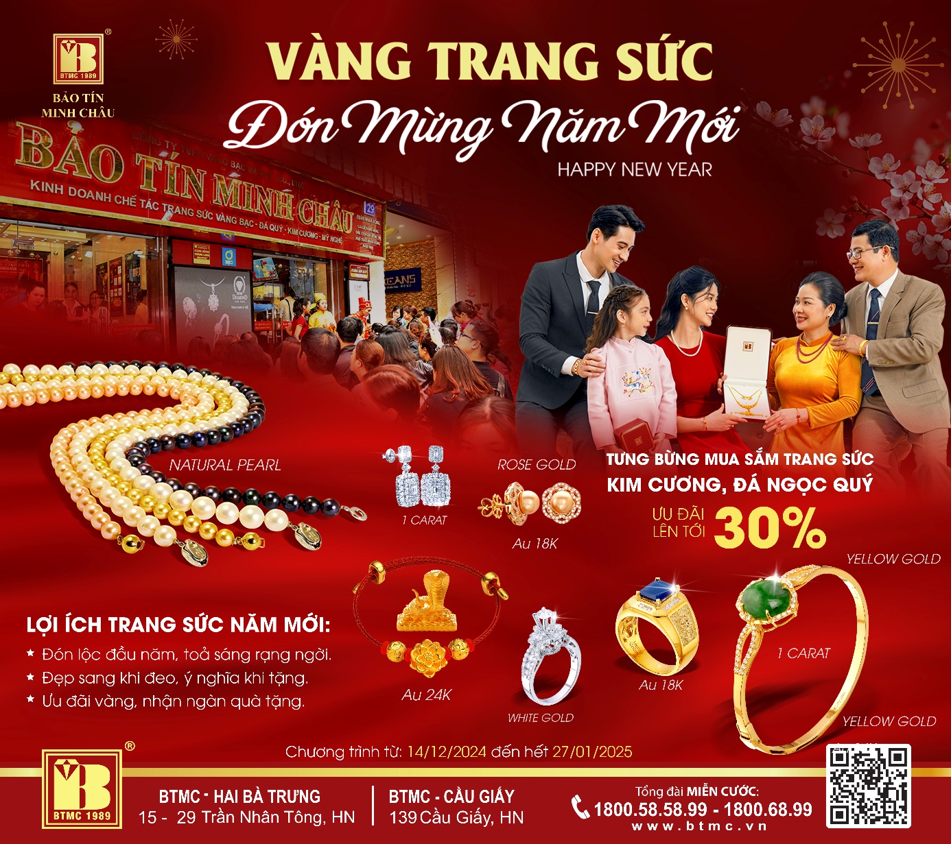 Trang sức rạng ngời: Đ&oacute;n Gi&aacute;ng sinh - Mừng năm mới c&ugrave;ng nhiều qu&agrave; tặng, ưu đ&atilde;i hấp dẫn từ BTMC- Ảnh 6.