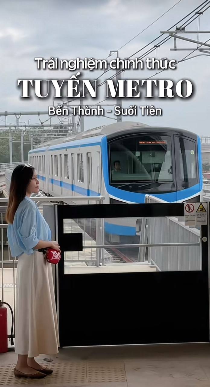 Mạng xã hội ngập tràn ảnh tuyến Metro Bến Thành - Suối Tiên, giới trẻ đổ đứ đừ đòi lên plan đi trải nghiệm gấp- Ảnh 3.