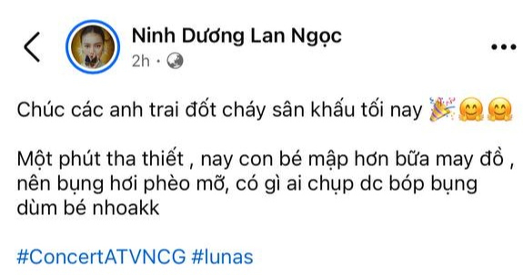 Ninh Dương Lan Ngọc sợ lộ “bụng mỡ” khi diễn cùng LUNAS tại concert Anh Trai Chông Gai và đây là sự thật- Ảnh 3.