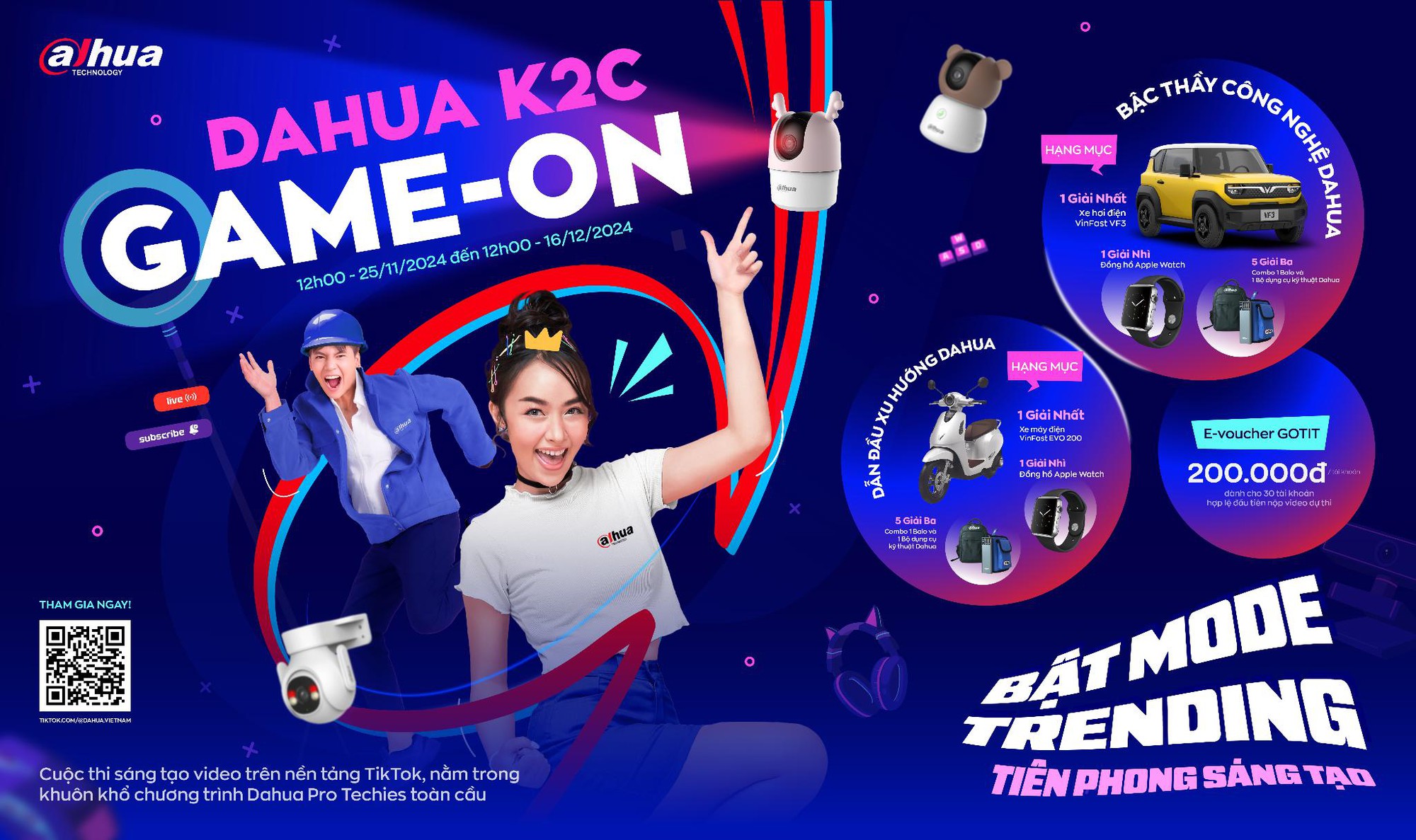 Hơn 250 bài dự thi, 15.000 người tham gia: Dahua K2C Game-On khép lại một hành trình đáng nhớ- Ảnh 1.