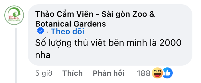 Thảo Cầm Viên bất ngờ đính chính chuyện 