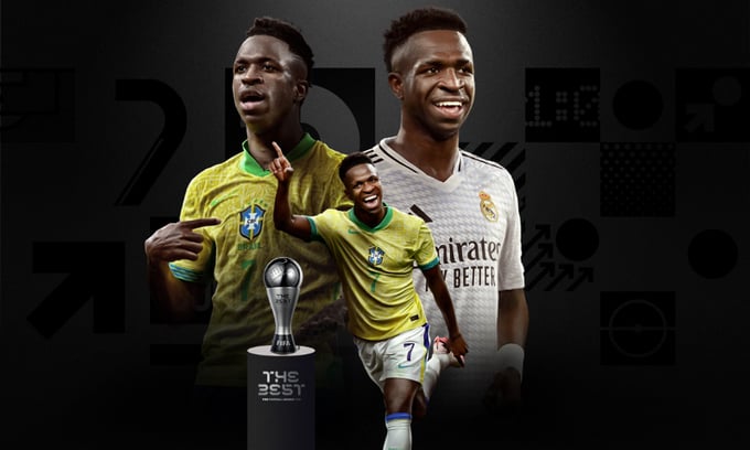 FIFA The Best: Vinicius xuất sắc nhất thế giới, Messi hạng 6- Ảnh 1.