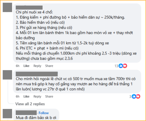 Có 700 triệu, tính mua 1 thứ nhưng vẫn còn lăn tăn, CĐM đồng lòng khuyên cặp vợ chồng này nên tiêu tiền- Ảnh 2. Có 700 triệu, tính mua 1 thứ nhưng vẫn còn lăn tăn, CĐM đồng lòng khuyên cặp vợ chồng này nên tiêu tiền- Ảnh 2.