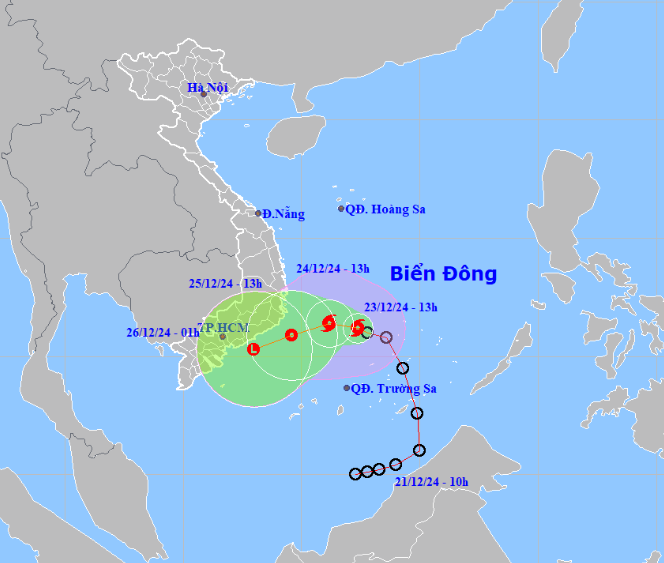 Bão số 10 hình thành trên Biển Đông, tên quốc tế là Pabuk- Ảnh 1.