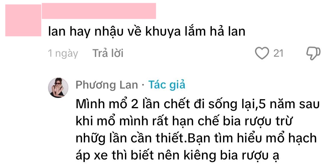 Phương Lan phản hồi vụ bị chồng tố thường xuyên tụ tập, đi nhậu về khuya- Ảnh 1.