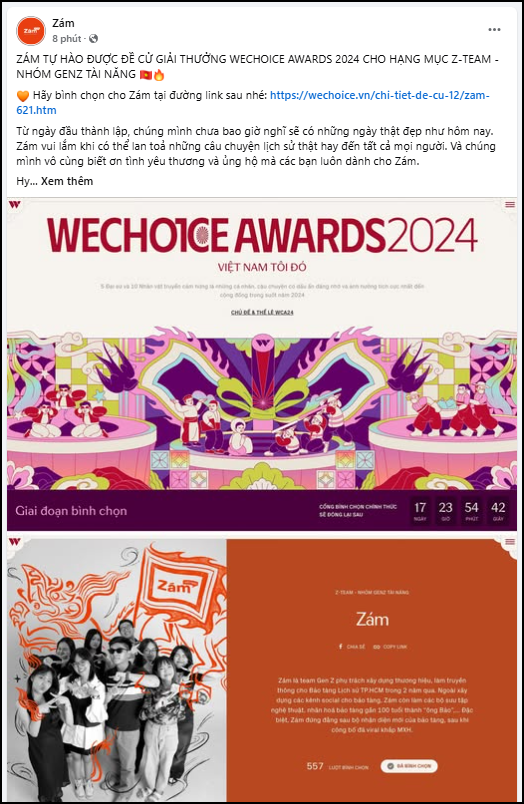 Tất tần tật nguồn năng lượng Gen Z tại WeChoice Awards 2024: Ai cũng "đỉnh nóc", đua nhau gọi vote tưng bừng!- Ảnh 7.