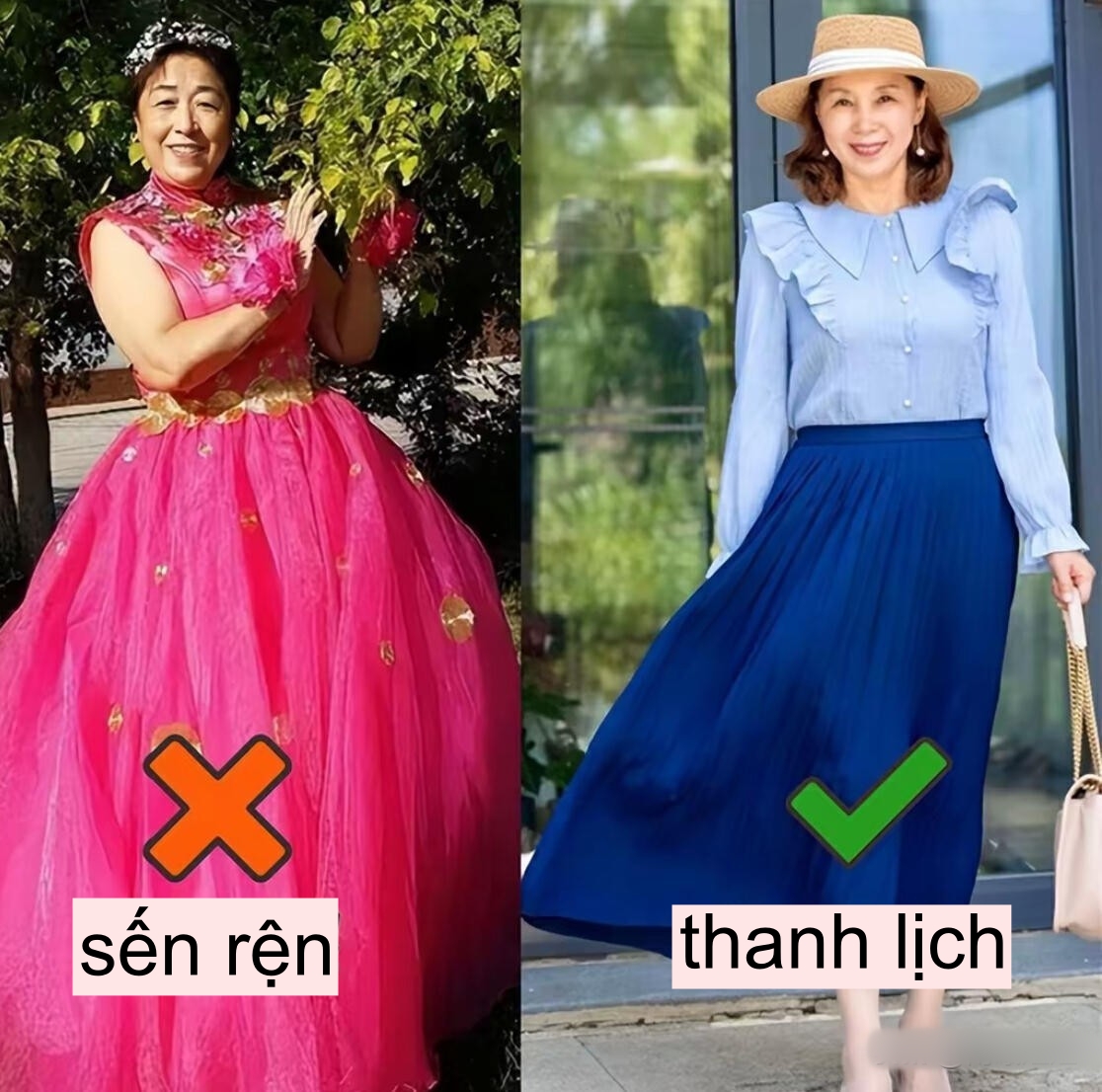 Phụ nữ trung niên nên tránh xa 4 màu sắc cộp mác 